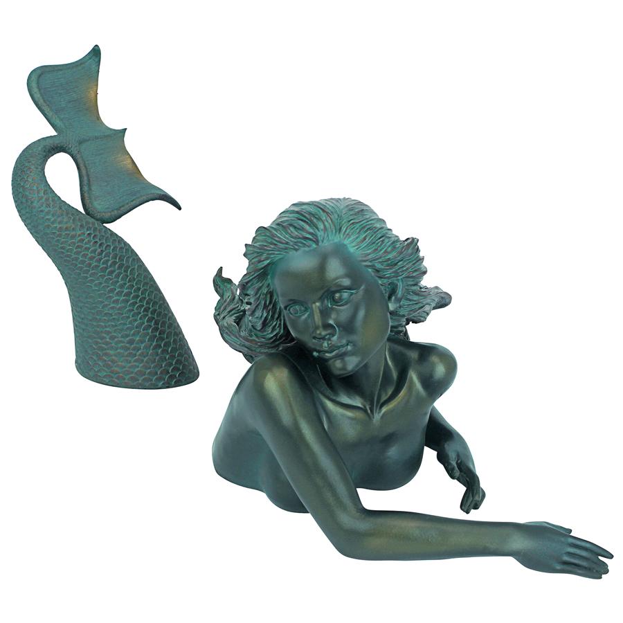 Meara, the Mermaid Sculptural Garden Swimmer