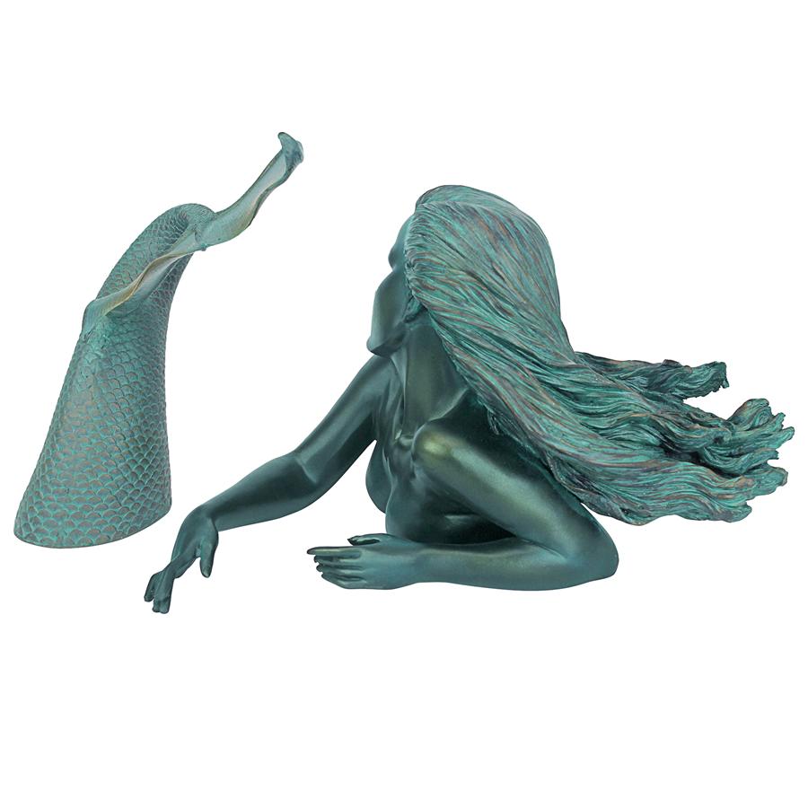 Meara, the Mermaid Sculptural Garden Swimmer