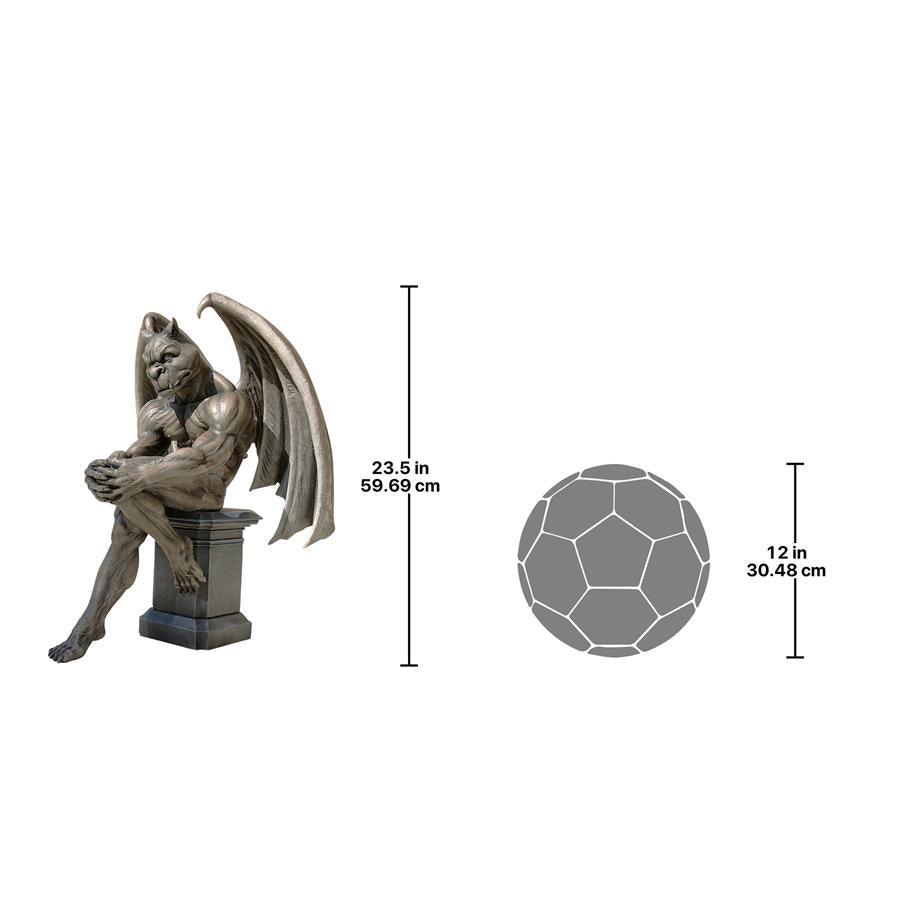 Socrates the Gargoyle Thinker Statue