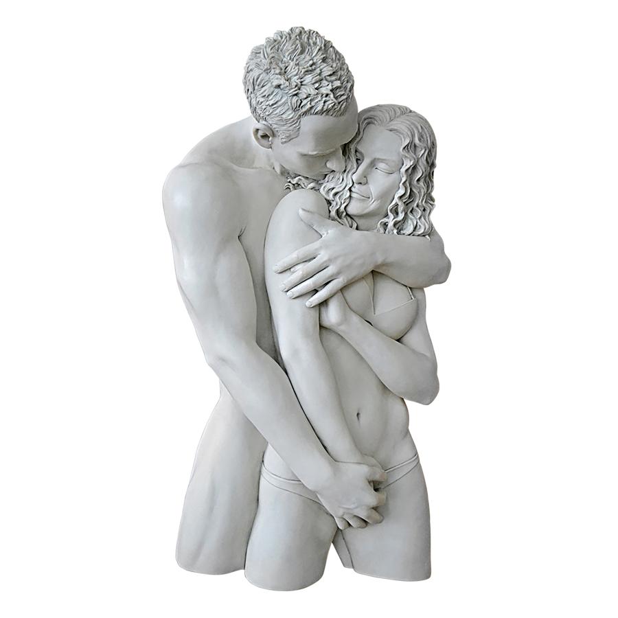 Engulfing Embrace Lovers Wall Sculpture