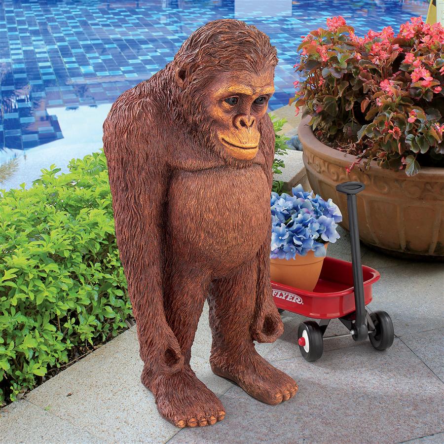 Java, the Bashful Orangutan Statue