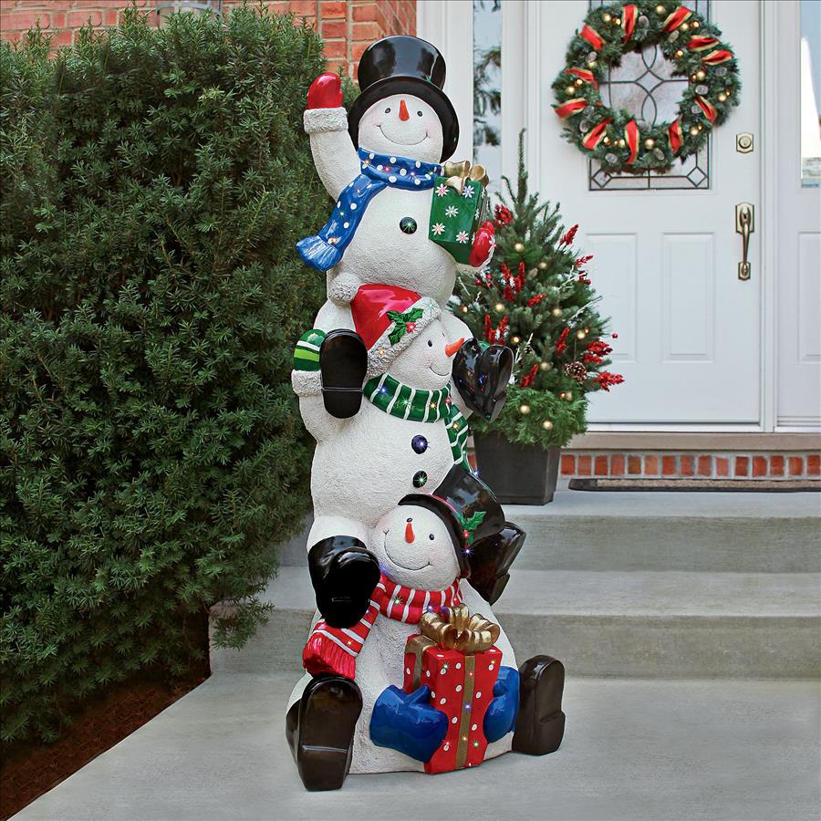 SnowBro's Illuminated Snowman Holiday Statue: Giant