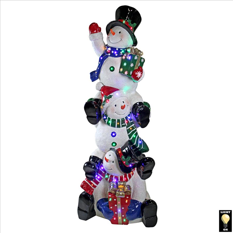 SnowBro's Illuminated Snowman Holiday Statue: Giant