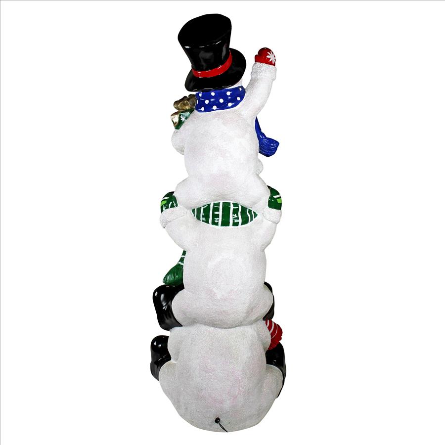 SnowBro's Illuminated Snowman Holiday Statue: Giant