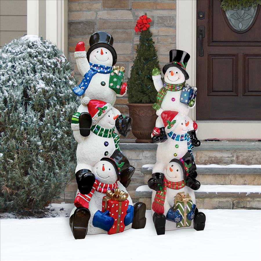 SnowBro's Illuminated Snowman Holiday Statue: Giant