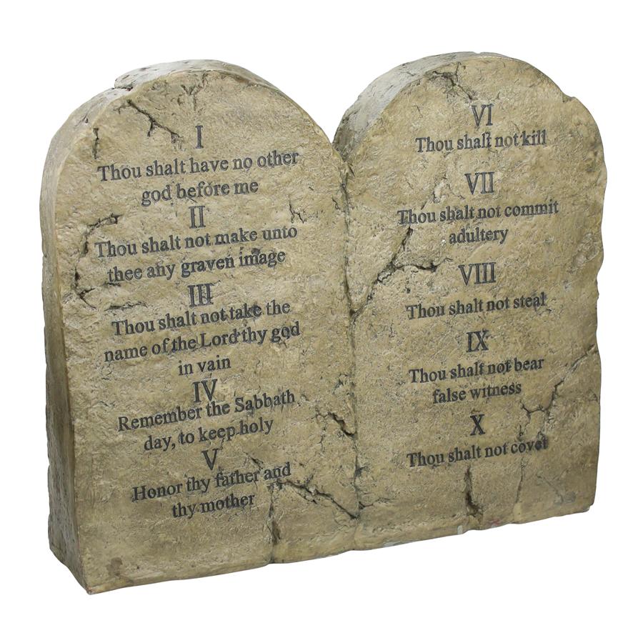 Ten Commandments Sculptural Tablet