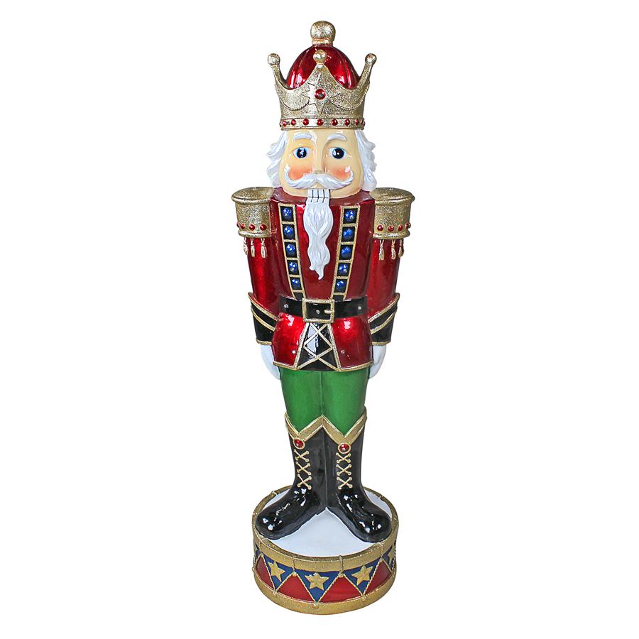 Illuminated Bavarian-Style Holiday Nutcracker Statue