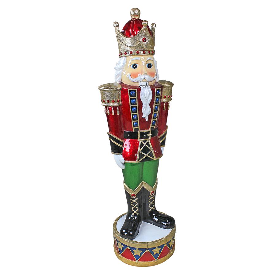 Illuminated Bavarian-Style Holiday Nutcracker Statue