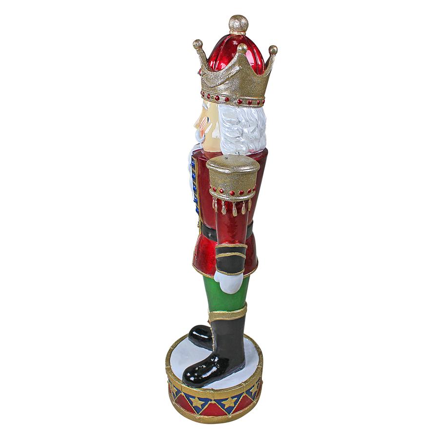 Illuminated Bavarian-Style Holiday Nutcracker Statue