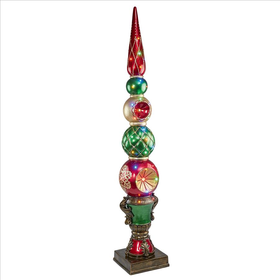 Ornament Topiary Illuminated Holiday Statue