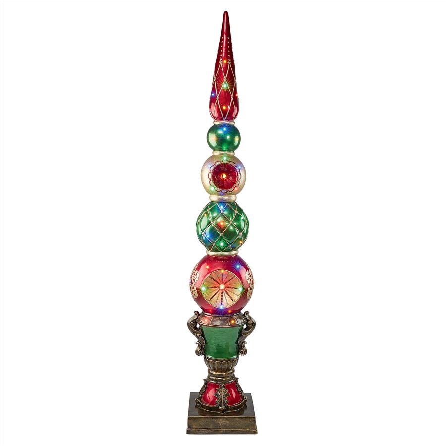 Ornament Topiary Illuminated Holiday Statue