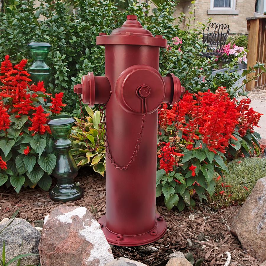 Vintage Metal Fire Hydrant Statue: Large