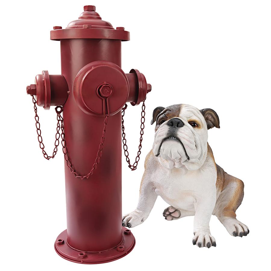 Vintage Metal Fire Hydrant Statue: Large