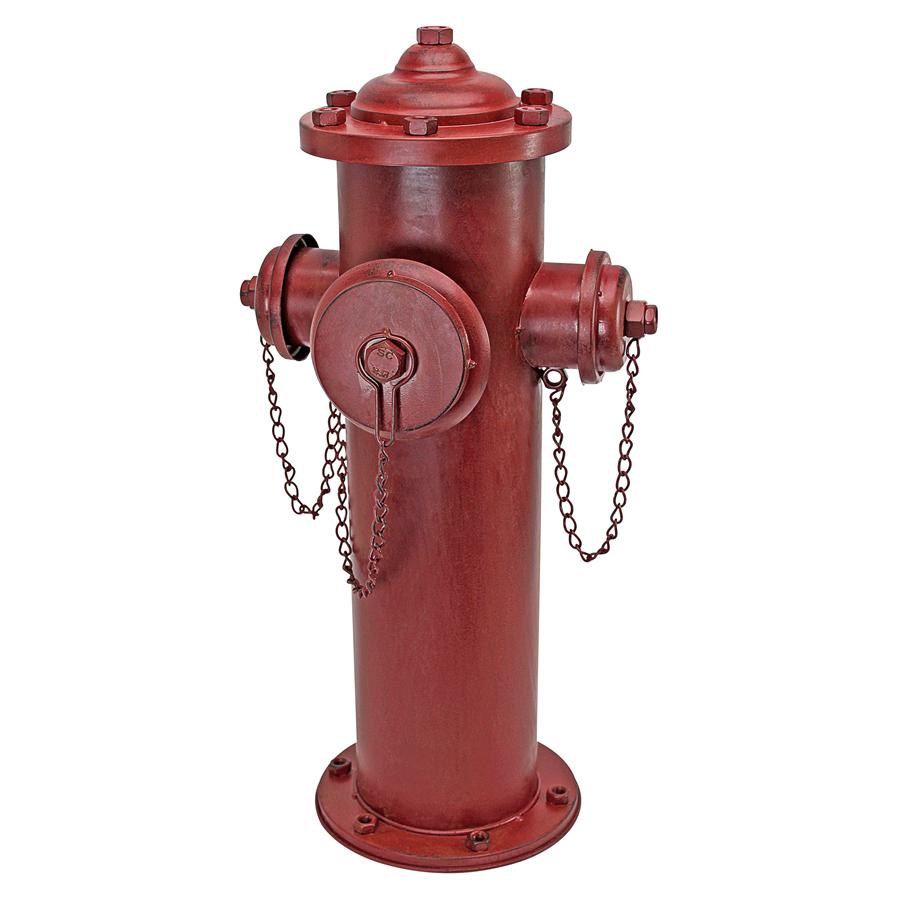 Vintage Metal Fire Hydrant Statue: Large