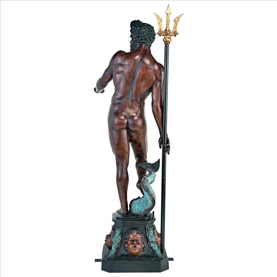 Poseidon God of the Sea Cast Bronze Garden Statue