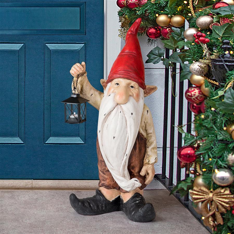 Wheezer, Santa's Keeper of the Light Holiday Gnome Statue