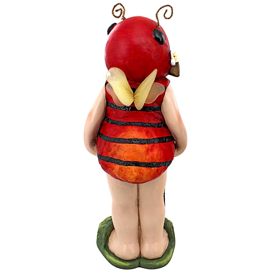 Polly the Lady Bug Fairy Garden Helper Statue