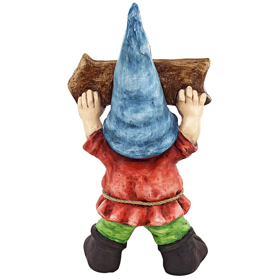 Welcoming Willie Garden Gnome Greeter Statue