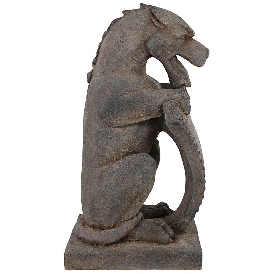 Devil Dog of St. Michael's Monastery Gargoyle Sentinel Statue: Each