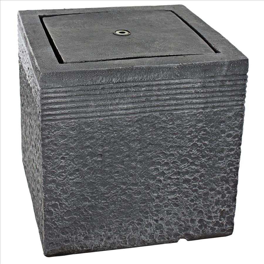 Modern Cube Bubbling Garden Fountain