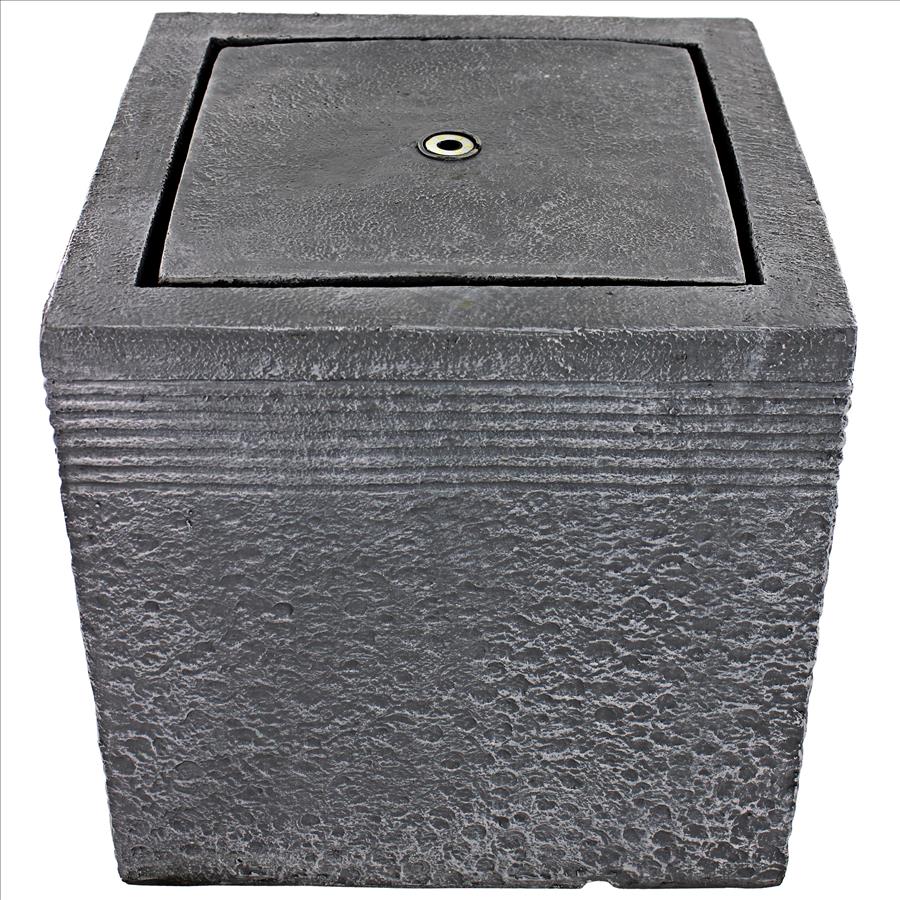 Modern Cube Bubbling Garden Fountain