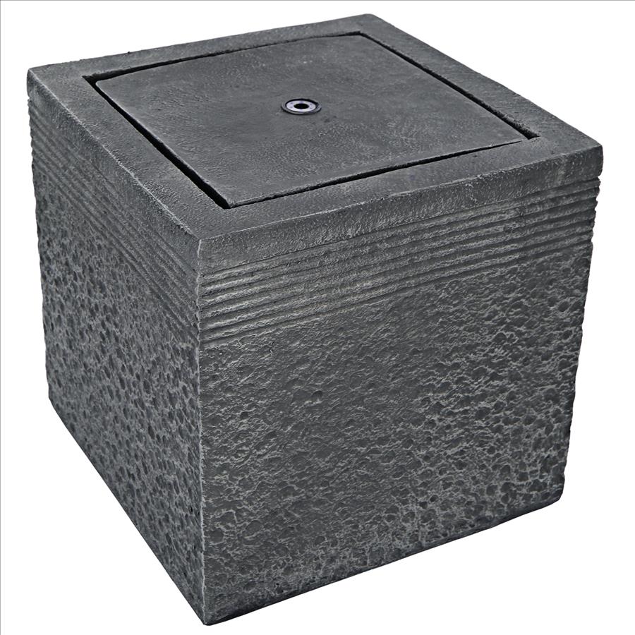 Modern Cube Bubbling Garden Fountain