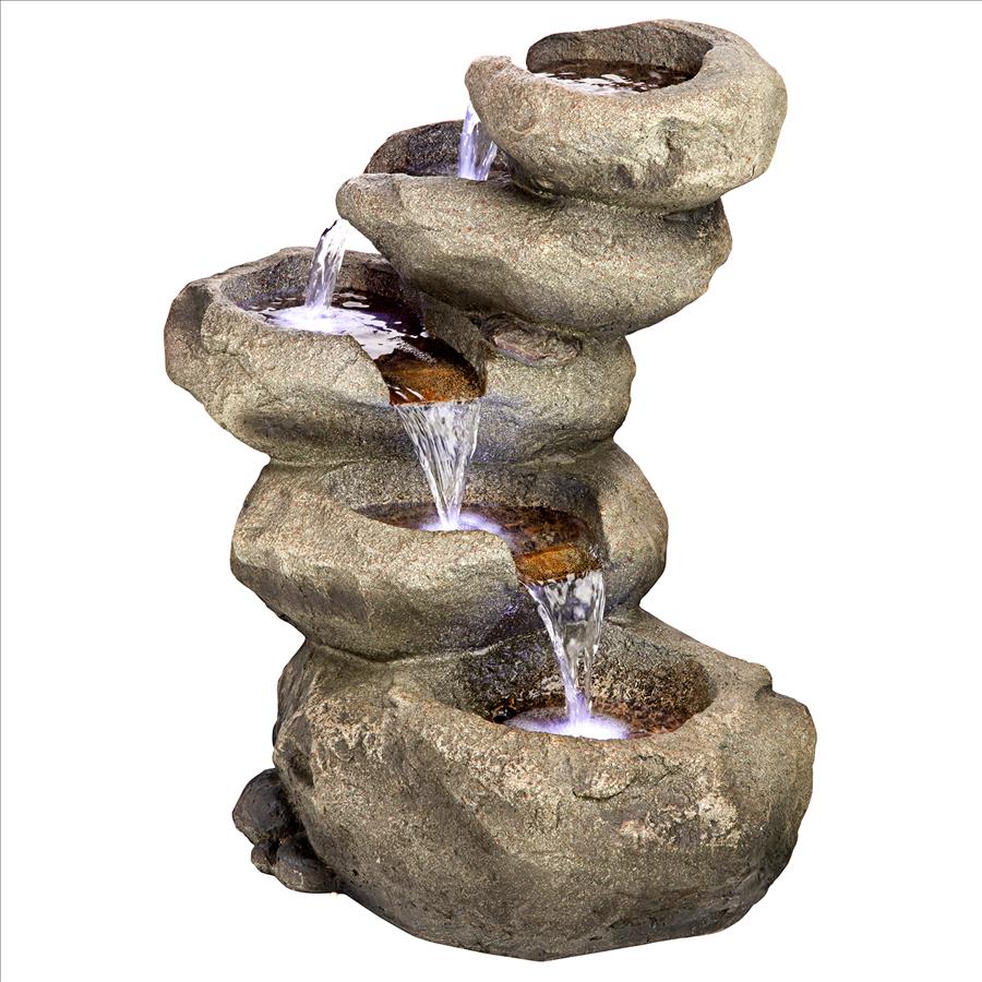 Avalanche Peak Cascading Garden Fountain