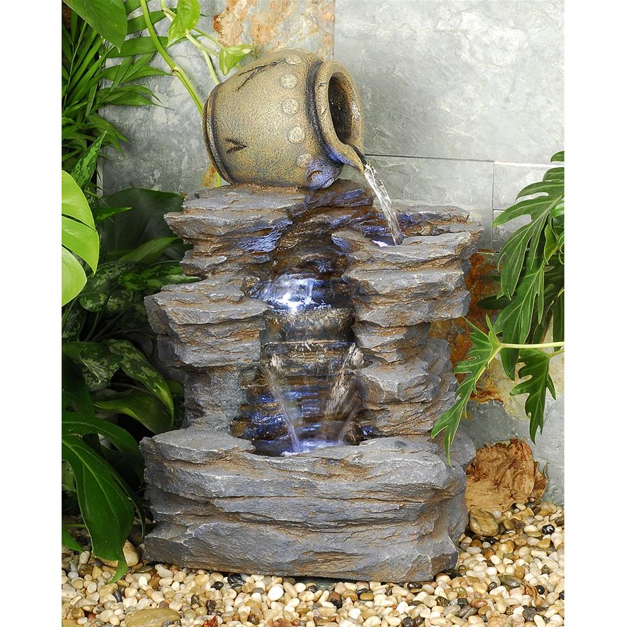 Spilling Jug Cascading Garden Fountain