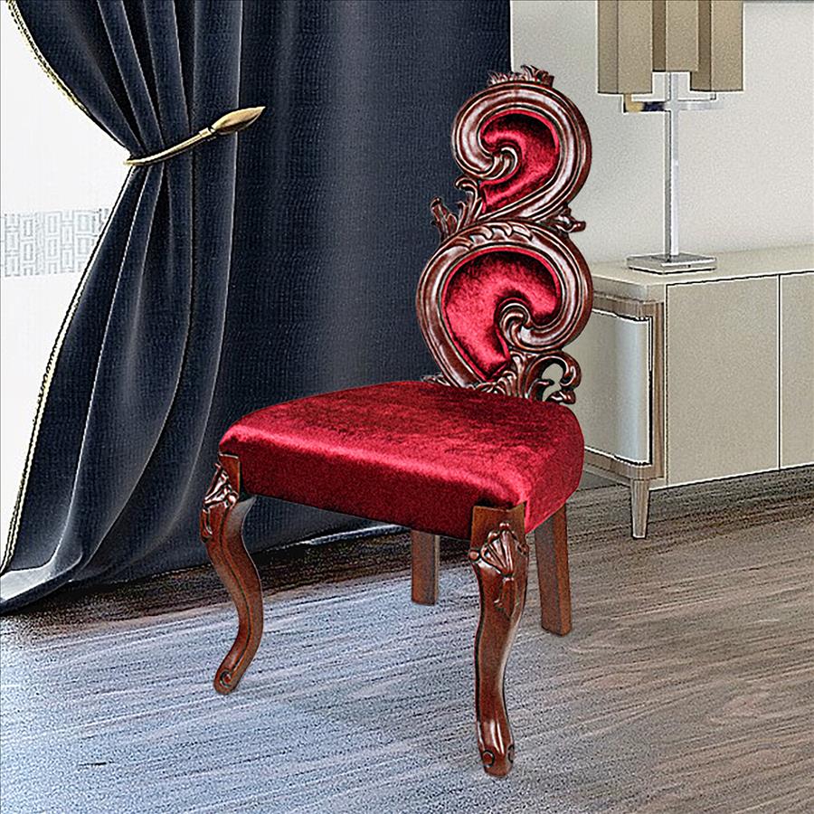 Graceful Curve Renaissance Accent Chair