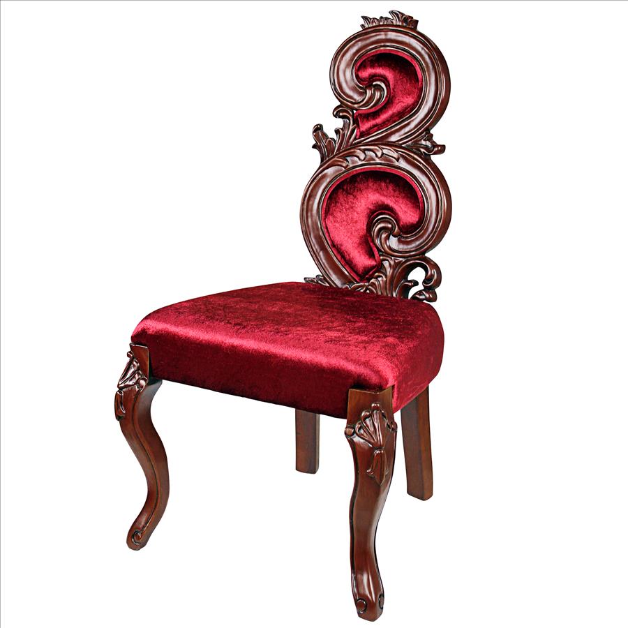 Graceful Curve Renaissance Accent Chair