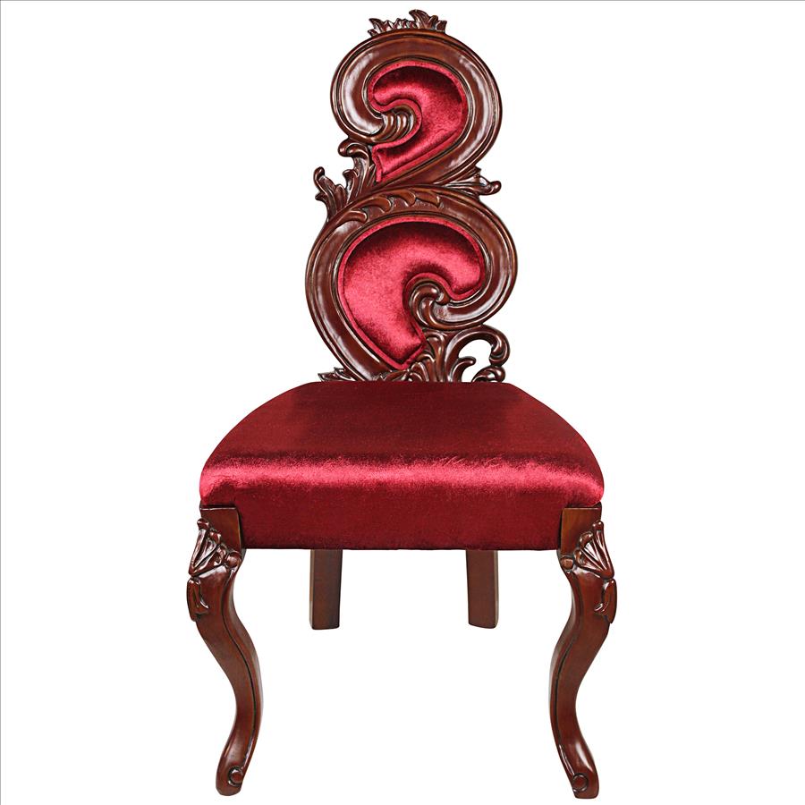 Graceful Curve Renaissance Accent Chair