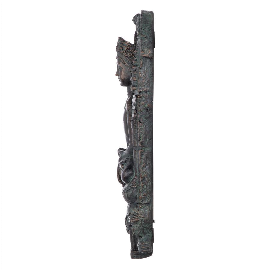 Earth Witness Buddha Wall Sculpture: Medium