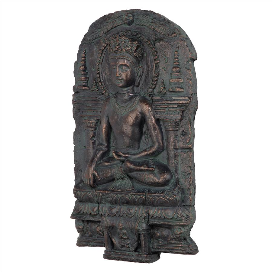 Earth Witness Buddha Wall Sculpture: Medium