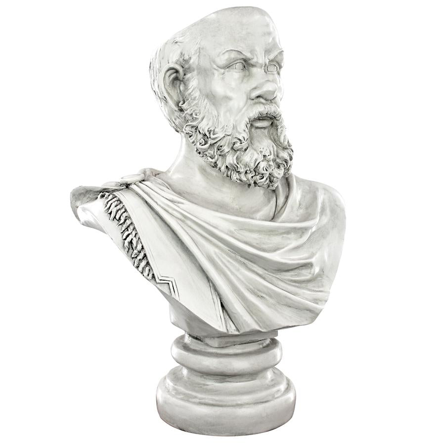 Bust Planters of Antiquity Statues: The Philosopher Socrates