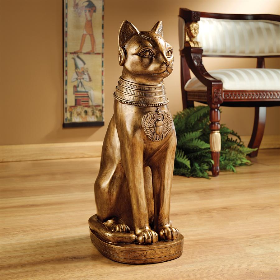 Golden Bastet of Ancient Egypt Statue