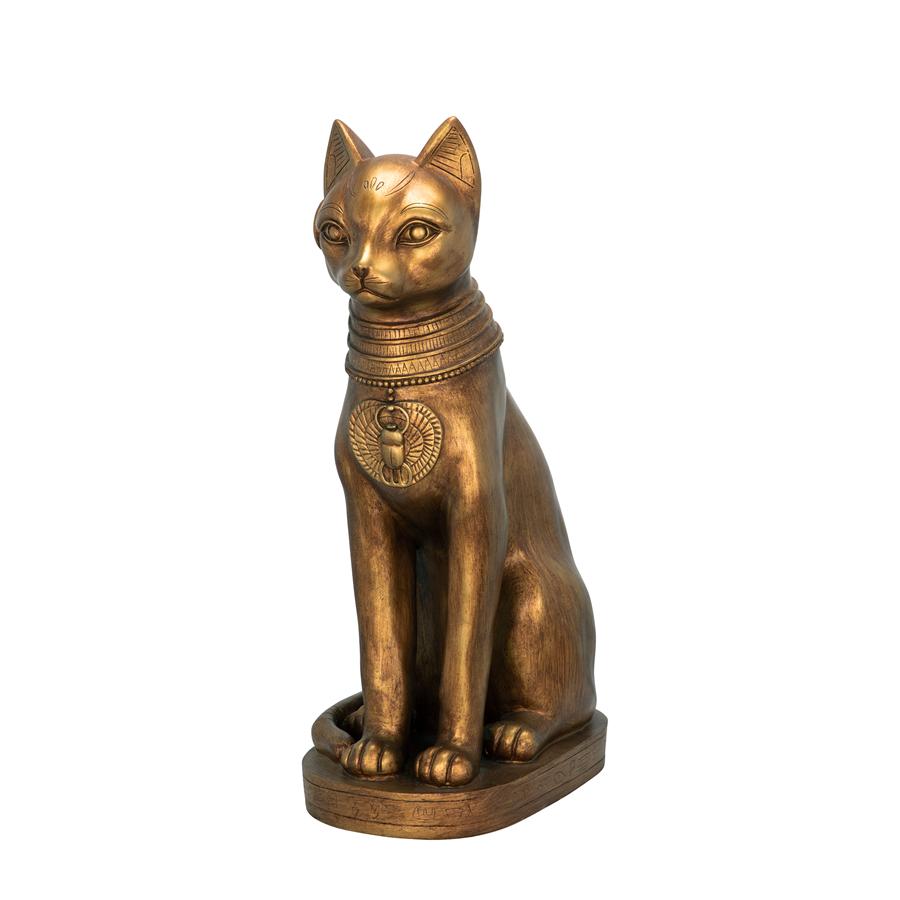 Golden Bastet of Ancient Egypt Statue