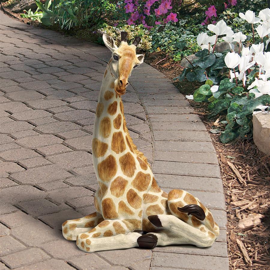 Zari the Resting Giraffe Statue: Large