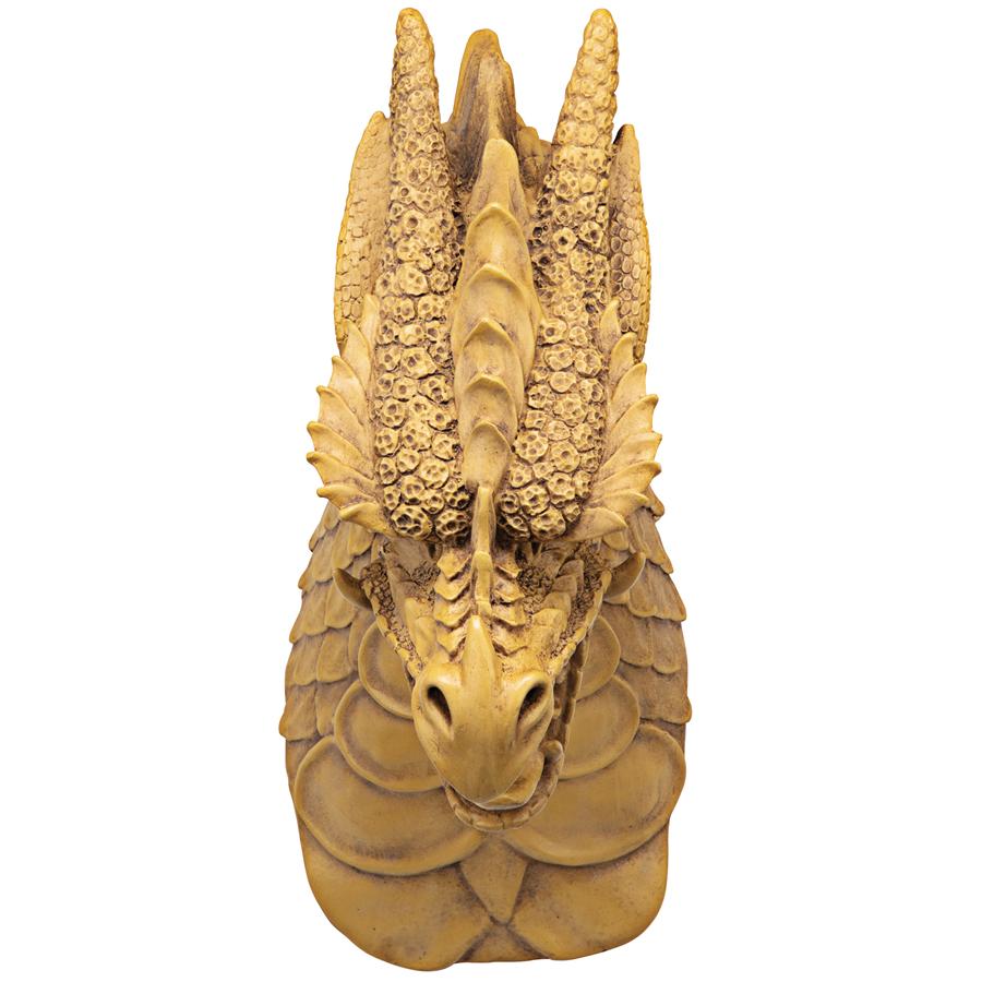 Head of the Beast Gothic Dragon Wall Sculpture: Each