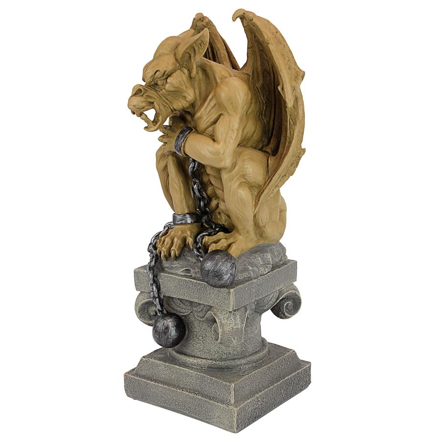 Ball-And-Chain Gothic Dungeon Gargoyle Statue