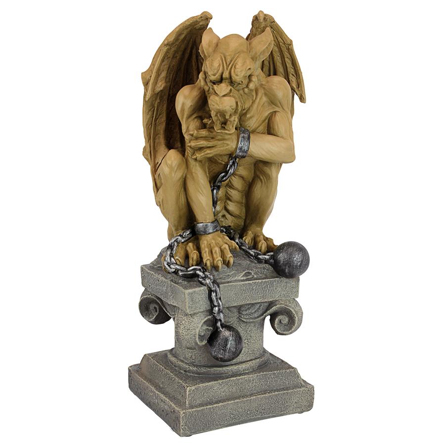 Ball-And-Chain Gothic Dungeon Gargoyle Statue