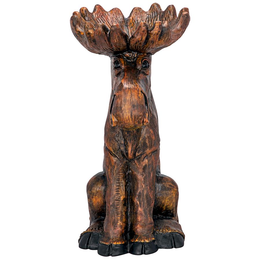 Cabin Fever Moose Garden Statue