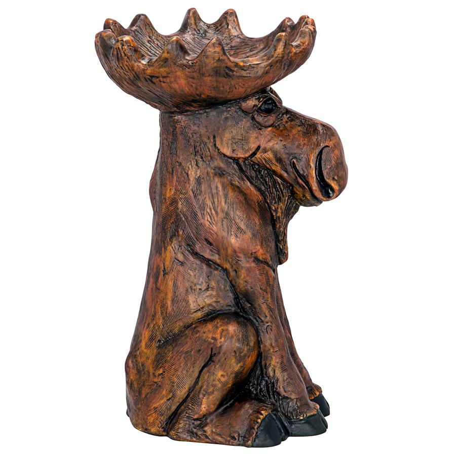 Cabin Fever Moose Garden Statue