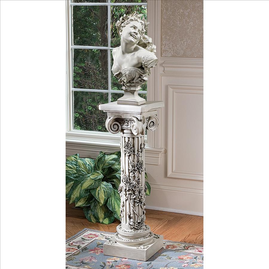 The Rose Garland Victorian Sculptural Pedestal