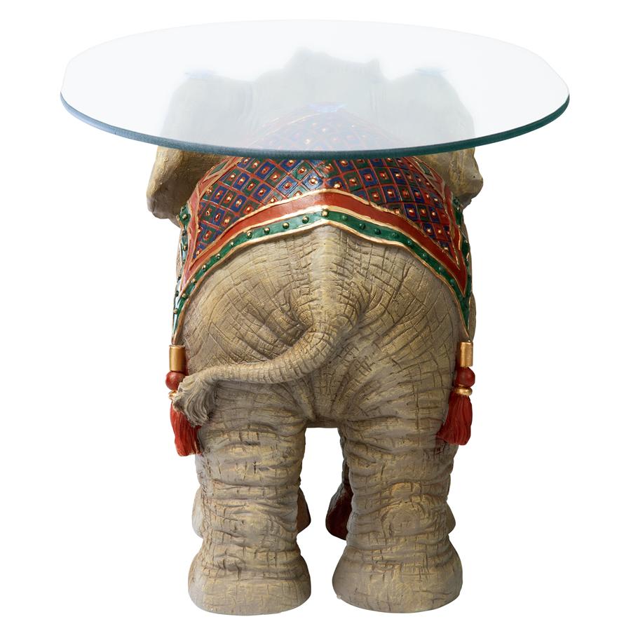 Jaipur Elephant Festival Glass-Topped Cocktail Table