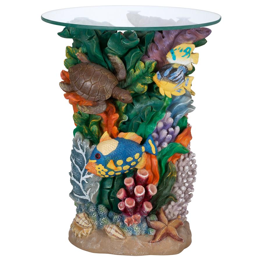 The Great Barrier Reef Glass-Topped Table