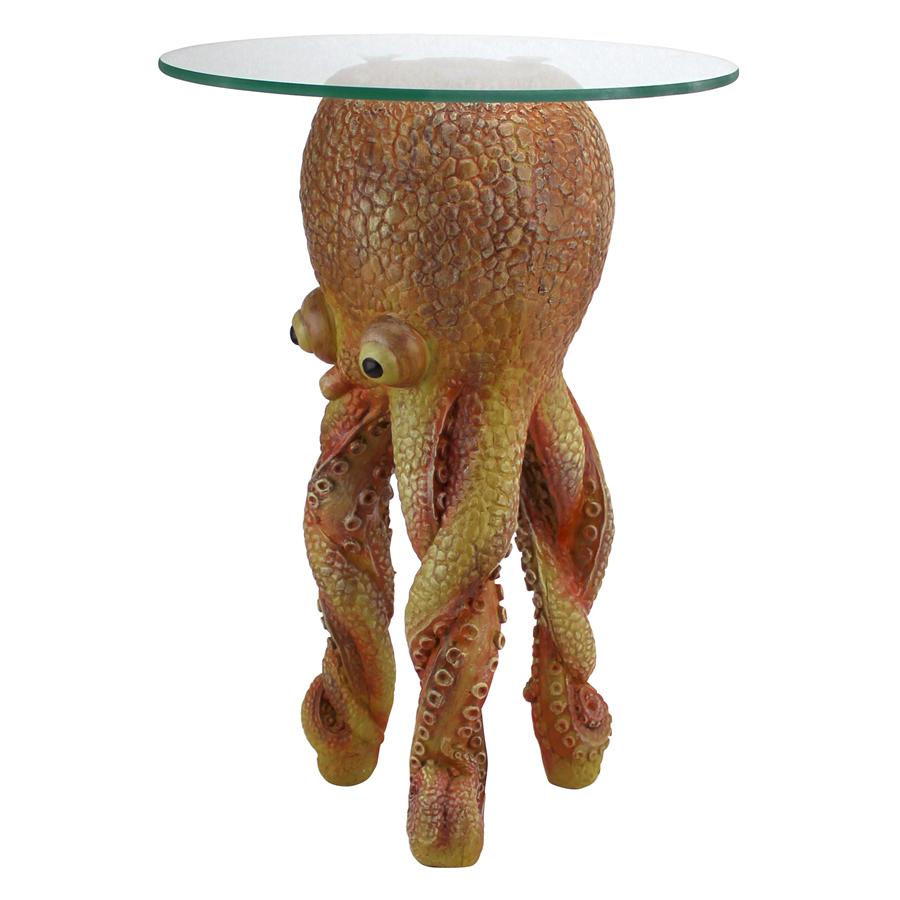 Ollie, the Octopus Glass Topped Sculptural Table