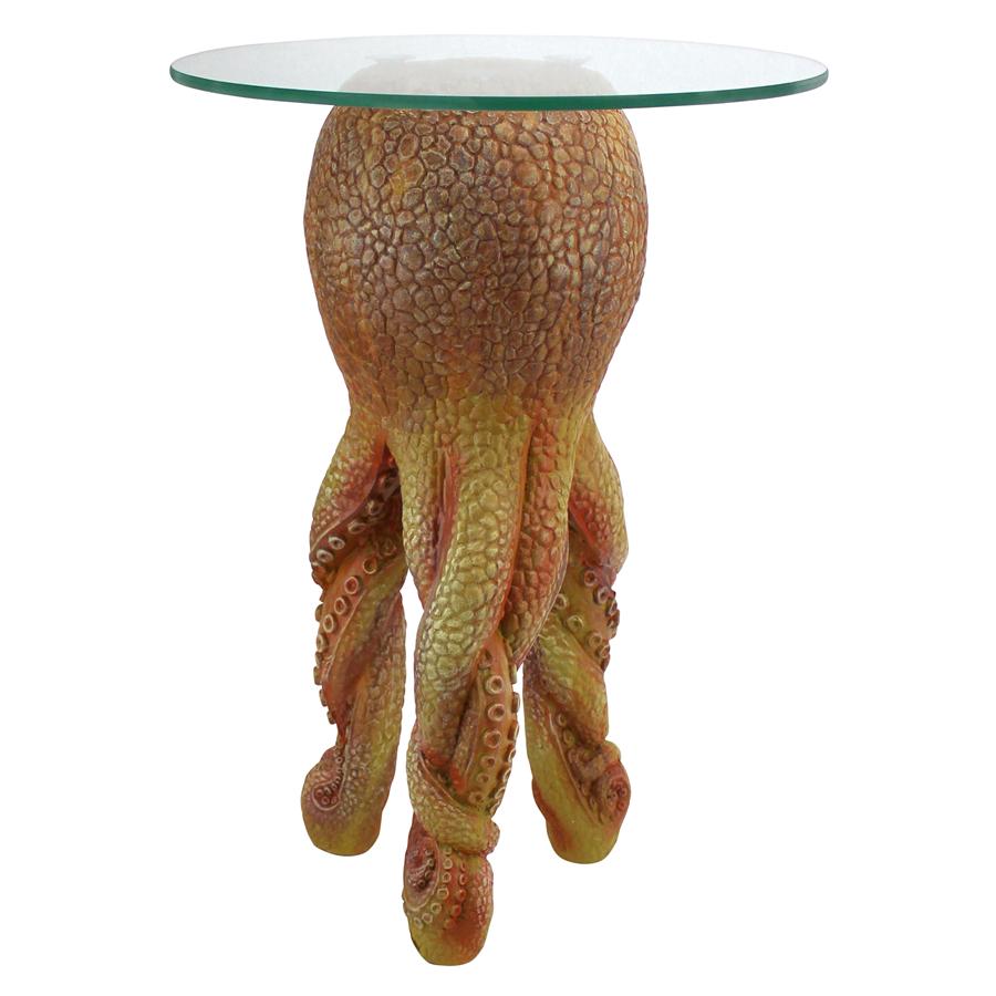 Ollie, the Octopus Glass Topped Sculptural Table