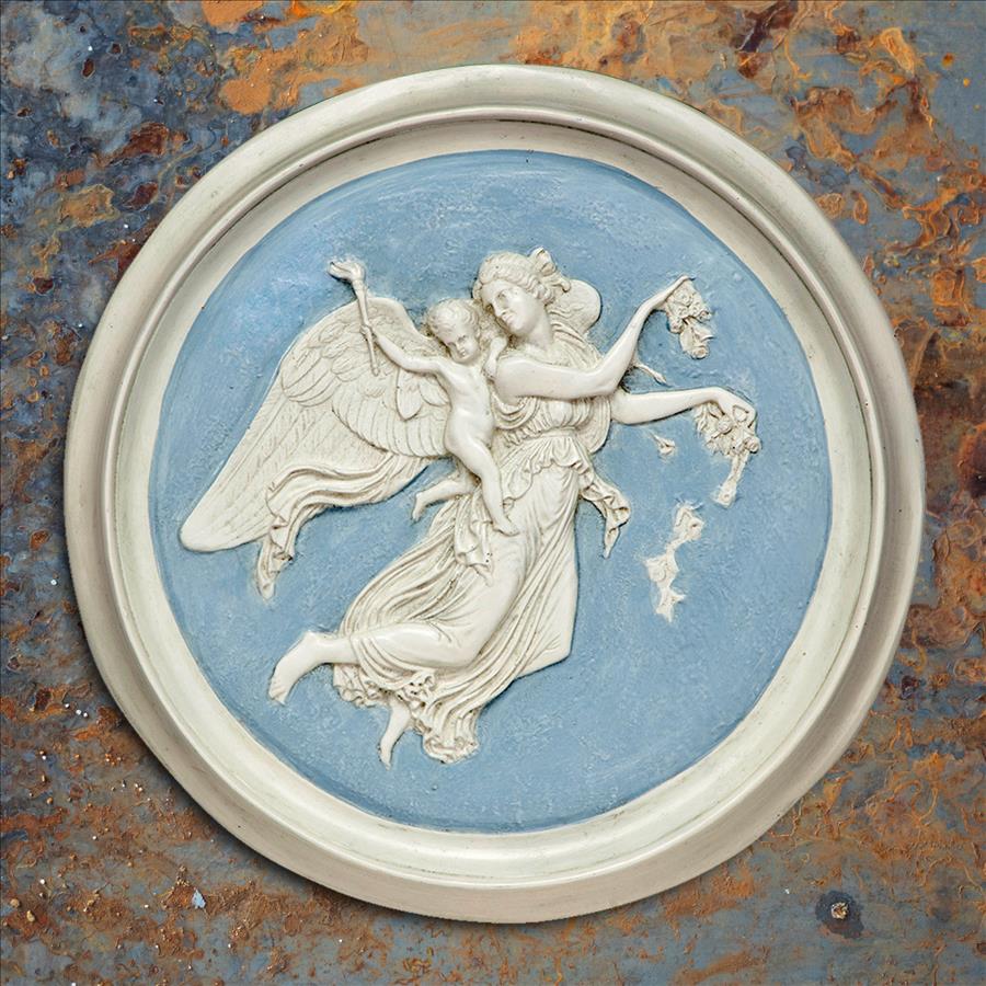 Morning Angel Roundel Wall Sculpture