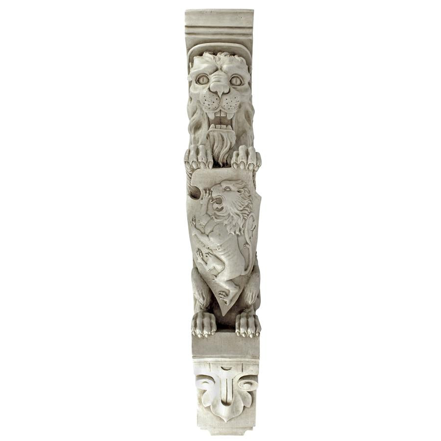 Manor Lion Corbel Wall Sculpture: Each