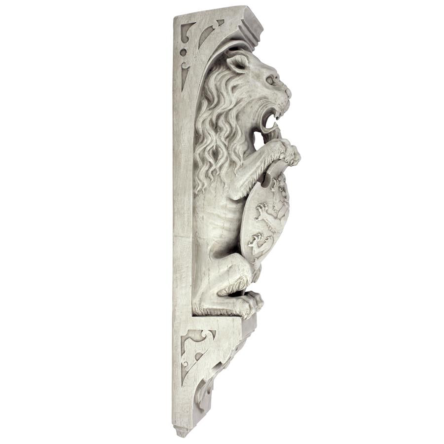 Manor Lion Corbel Wall Sculpture: Each